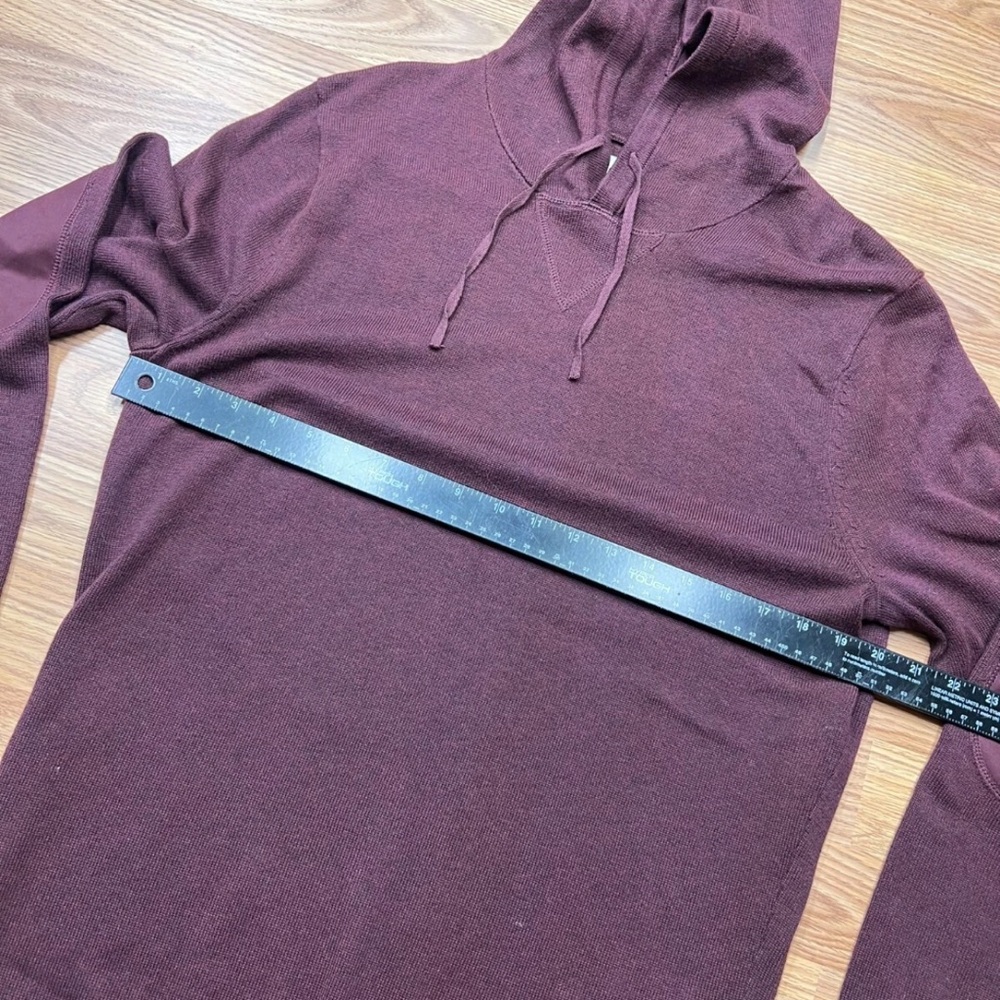 The Normal Brand Men's Burgundy Hoodie - Picture 6 of 7